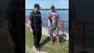 Huge smallmouth bass caught on Cayuga Lake