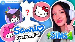 making SANRIO inspired sims in The Sims 4