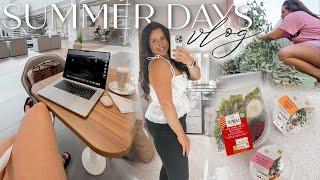 SUMMER VLOG | Luxury Office Day, Home Bargains, M&S Treats, Garden Harvesting & More