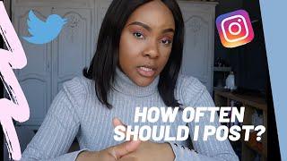 HOW OFTEN SHOULD I POST ON TWITTER AND IG | Quick Tips