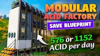 Passive Modular ACID Factory (Saved as A Blueprint!) | 576 or 1152 Acid per Day | ONCE HUMAN