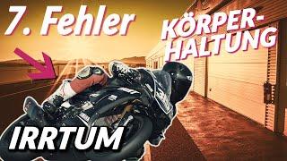 7. Fehler den die meisten Hobbyfahrer machen | Körperhaltung Irrtum | Motorrad Rennstrecke