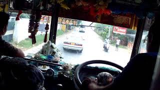 Onboard Sri Lanka crazy busdriver