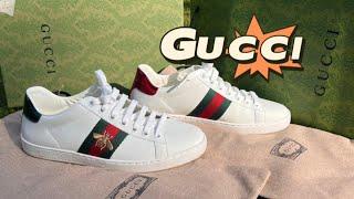 GUCCI WOMENS SNEAKERS CLASSIC DESIGN SNEAKER IN THE WORLD UNBOXING & REVIEW（WHITE）