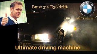 Bmw 316 e36 Drifting POV test drive acceleration Backfire