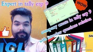 How to create company in Tally ERP 9 | Icl classes  | Company create in tally in Hindi