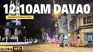 Walking In Downtown 12:10AM Davao City UHD