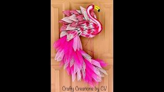 Flamingo Wreath Tutorial  Crafty Creations by CV Crafty Creations by CV webcam 00h 00m 01s 169ms Str