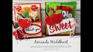 Stampin' Up! Sweetest Cherries Easy Treat Holders with Amanda's Inspiration Station