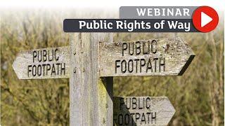 Public Rights of Way webinar