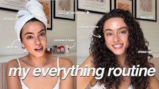 GRWM Date Night!! | Skincare, Haircare, Makeup, Perfume, Dress up etc.