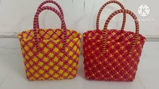 Handmade wire bags sales/ 2 roll Biscuit knot bags and handle measurements