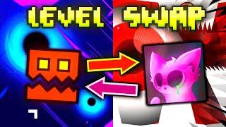 Geometry Dash LEVEL SWAP (with Voxicat)