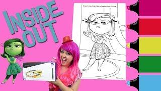 Coloring Disgust Inside Out Coloring Book Page Colored Markers Prismacolor | KiMMi THE CLOWN