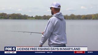 Maryland 2023 license-free fishing days