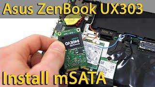 So installieren Sie mSata SSD in Asus ZenBook UX303