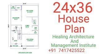 24X36 House Floor Plan | HAMI Institute | Floor Plans | House Plan