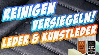 Leder reinigen  versiegeln  Tutorial auch für Kunstleder | Interior Autopflege | Ledermax LMX