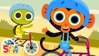 I Like To Ride My Bicycle | Nursery Rhymes | Mr. Monkey, Monkey Mechanic