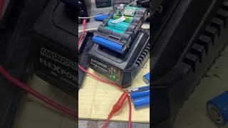 Fixing a 20 V lithium battery by replacing a single 18650 cell. #HandsomeOrHandy #Electronics
