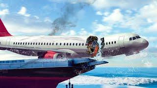 Emergency Landings In The Aircraft Carrier - Airplane Crashes & Landings! Besiege plane crash