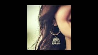 #cute #hideface#girl //cute hide face girl in beautiful earrings //status video