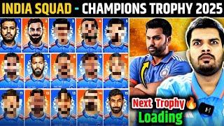 INDIA PROBABLE 15 PLAYER SQUAD FOR CHAMPIONS TROPHY 2025 REVEALED. #championstrophy #indiancricket