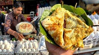 This Man Is Famous For Egg Toast Making In Ranchi । Price ₹ 35/- Only । Indian Street Food