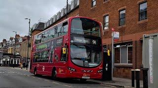 RARE | Full Route Visual + Diversion | London Bus Route 91 | Crouch End - Trafalgar Square | LK59FDJ