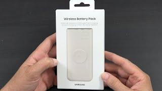 Samsung - 25W 10,000mAh Wireless Battery Pack - Beige