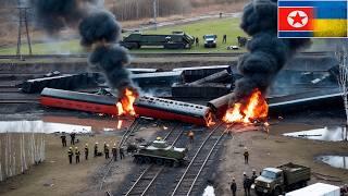 1 MINUTE AGO! Ukraine Blew Up a Russian Train Carrying 1,000 North Korean Soldiers By US-made ATACMS