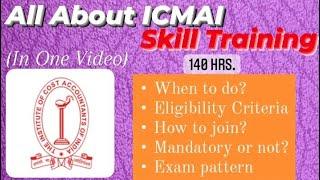 Skill Training For CMA Inter | All Details In English