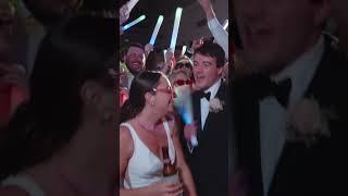 Rockstar bride goes crowd surfing 