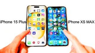 iPhone 15 Plus vs iPhone XS Max Speed Test