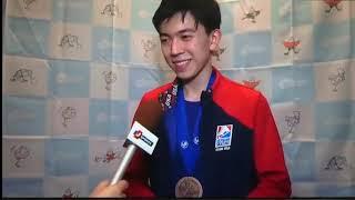 Vincent Zhou Plays . . . Interviews  of Vincent on Mar.23rd, 2019.Before & After medal celemony