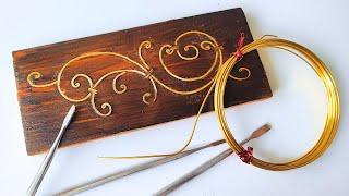 Brass Wire Inlay Tutorial for Woodworking Enthusiasts