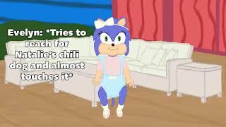 Evelyn the Hedgehog want's Natalie's chili dog