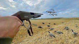 INSANE Lever Action Shotgun Goose Hunt! (BANDED GEESE)