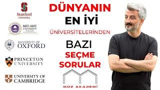 DÜNYANIN EN İYİ ÜNİVERSİTELERİNDE SORULAN SEÇME MATEMATİK SORULARI!