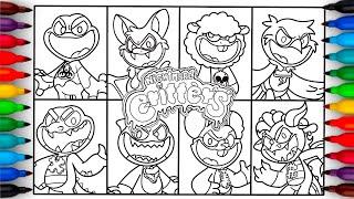 Poppy Playtime Chapter 4 Coloring Pages | Satisfying Colouring Characters Nightmare Critters | NCS