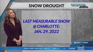 Snow drought will likely end in Charlotte on Friday, with winter storm brewing