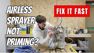 Airless sprayer not priming | Fix it fast!