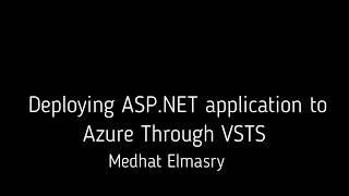 Deploying ASP.NET MVC application to Azure through VSTS