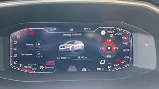 Seat Leon KL Motordaten Leistung und Drehmoment im Digital Cockpit freigeschaltet mit OBDAPP