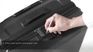 Samsonite EVOA TECH - How To Set The TSA Lock