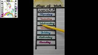 Days of Week