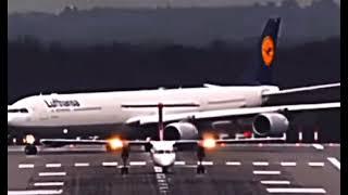 Airbus A340 V.S. Q-400 ( EDIT! )  #a340 #plane #q400 #edit #fire