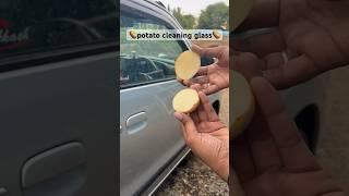 Car glass cleaning potato 