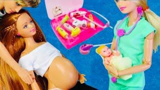 9 Minutes Satisfying With Unboxing Doctor Playset , Pregnant Women Toys ASMR