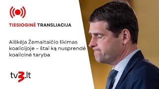 Tiesiogiai: aiškėja Žemaitaičio likimas koalicijoje – štai ką nusprendė koalicinė taryba